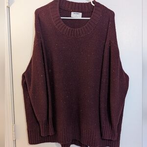 Old Navy Deep Burgundy Crew Neck Sweater